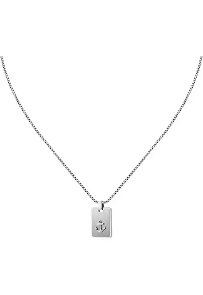Colier barbatesc SAGJ36 - inox - argintiu
