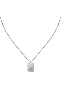 Colier barbatesc SAGJ36 - inox - argintiu