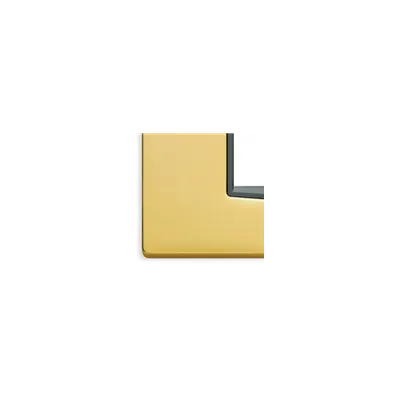 Placa ornament 2 module Vimar(Eikon) Galv.satin gold