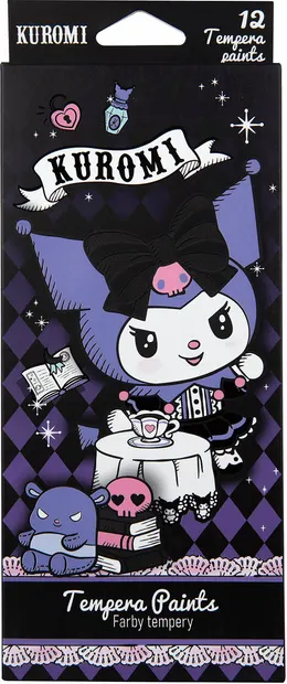 Vopsele tempera Cool Pack Kuromi - 12 culori x 12 ml