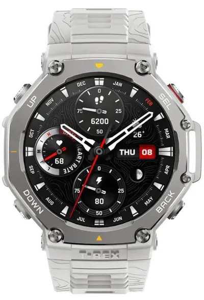 Ceas inteligent Amazfit - T-Rex 3, 48 mm, 1.5'', Haze Grey