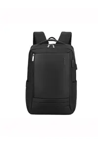 Rucsasc unisex cu buzunar pentru laptop - Negru