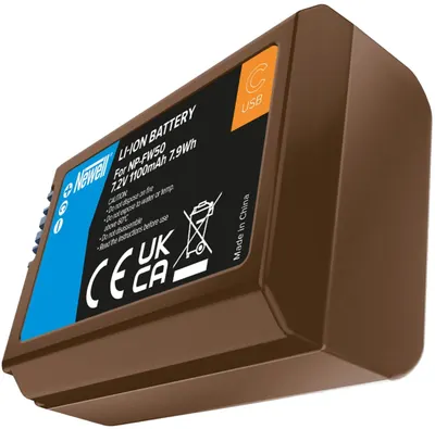 Baterie Newell - NP-FW50 USB-C, înlocuitor pentru Sony NP-FW50, maro