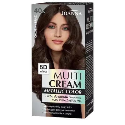 Vopsea de par 40.5 Castaniu rece Metallic Color, Joanna | 125 g