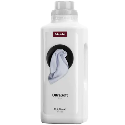 Balsam de rufe Miele UltraSoft 1,5 l pentru rufe moi, cu volum si un parfum Aqua proaspat