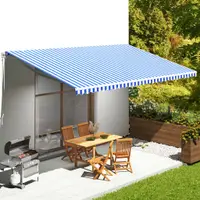Gossi panza de rezerva copertina, albastru si alb, 6x3,5 m
