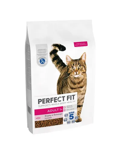 PERFECT FIT Adult 1+ 7 kg hrană cu somon pentru pisici