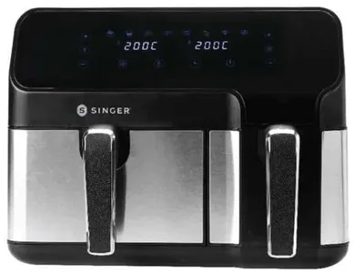 Aparat pentru gătit sănătos Singer - Vita AF4630 Dual, 1700W, 8.6 l, negru