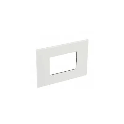 Placa Arteor - Italian / US standard - patrat - 3 module - alb