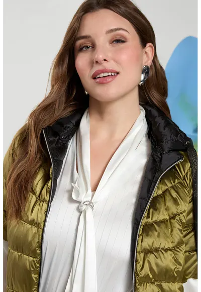 Bluza cu model 2in1 - Alb