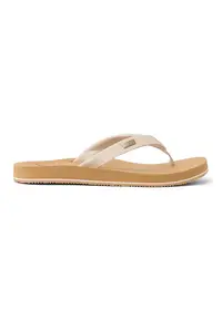 Papuci flip-flop cu model uni Baja - Alb fildes
