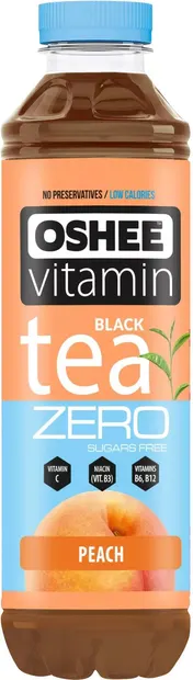 Black Tea Zero Ceai rece cu vitamine, 555 ml, Oshee