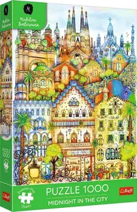 Puzzle Trefl din 1000 piese - Miezul nopții în Barcelona