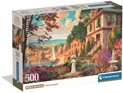 Puzzle Clementoni din 500 de piese - Plimbare victoriană