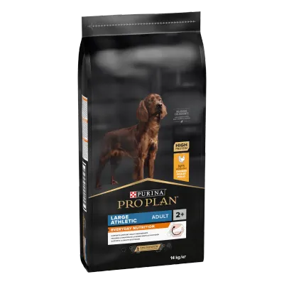PURINA PRO PLAN ADULT Everyday Nutrition, Talie Mare Atletică, Pui, 14 kg