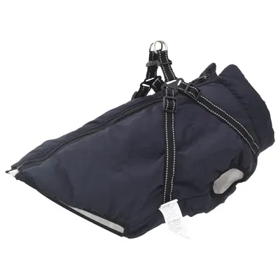 vidaXL Haina pentru Câini Albastru marin L52 Fleece și poliester
