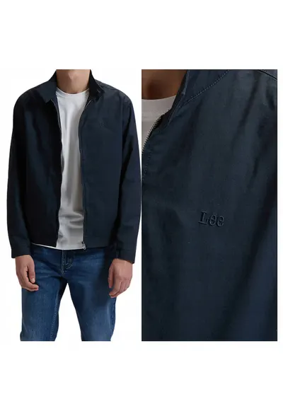 Jacheta Barbati - Harrington Classic - Marime L - Culoare Albastru - Croi Regular Fit - Inchidere Nasturi - Numar Buzunare 2 - Albastru