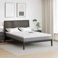 vidaXL Suport pentru saltea Alb 160 x 200 cm Material jacquard