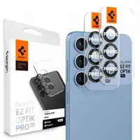 Folie de protectie Camera Spate Spigen GlastR EZ FIT Optik Pro HD pentru Samsung Galaxy S25 S931, Sticla Securizata, Set 2 bucati, Neagra AGL09092