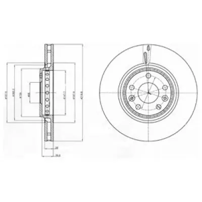 Disc frana DELPHI BG4266