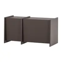 Comodă TV maro închis cu aspect de lemn de frasin 102x53x44 cm Brock – WOOOD