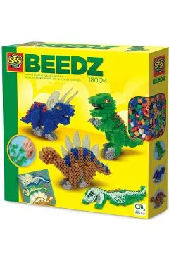 Set margele de calcat. Beedz: Dinozauri
