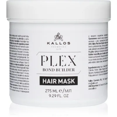 Kallos Plex Hair Mask masca pentru regenerare pentru par degradat sau tratat chimic 275 ml