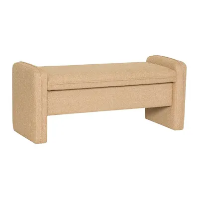 Bancă bej capitonată Well – Hübsch