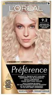 Vopsea de păr L'Oréal Préférence, 9,2 blond iridescent
