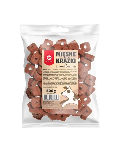 MACED Gustare pentru caine, cu carne de vita 500 g