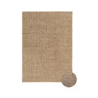 Covor în culoare naturală lavabil, țesut manual din lână 80x140 cm Unexpected Wool – Lorena Canals