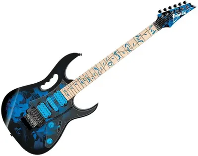 Chitară electrică Ibanez - JEM77P BFP cu husă, albastru/negru