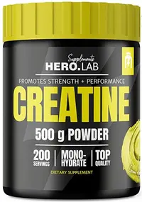 Creatine Monohydrate Powder, măr verde, 500 g, Hero.Lab