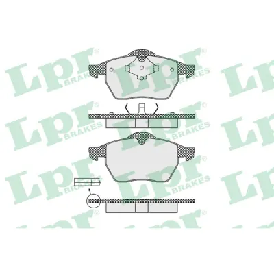 Set placute frana, frana disc LPR 05P639