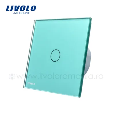 Intrerupator dublu, cap scara/ cruce Verde