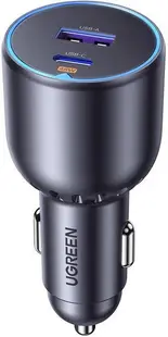 Încărcător auto Ugreen - EC701, USB-A/C, 63W, gri