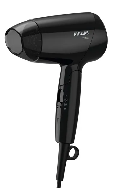 Uscător de păr Philips - EssentialCare BHC010/10, 1200 W, 3 viteze, negru