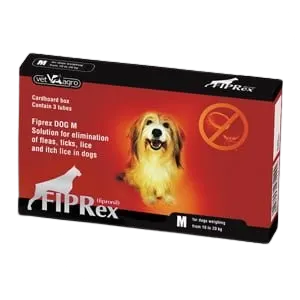 FIPRex 75 M, solutie antiparazitara externa caini talie medie (10-20 kg), cutie cu 3 pipete
