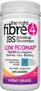 The right Fibre 4 IBS Intestinal Discomfort, 150 g, Webber Naturals