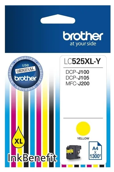 Consumabil Brother - LC-525 XL, pentru DCP-J100/DCP-J105/MFC-J200, Yellow