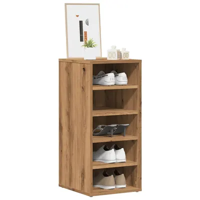 Gossi pantofare 2 buc. stejar artizanal, 32x35x70 cm, lemn prelucrat