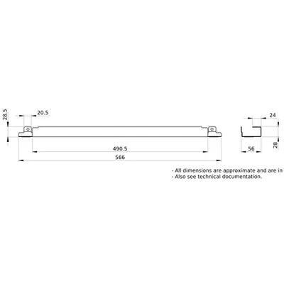 2 placi presetupe, PrismaSeT P, IP31, pentru tablou W 300mm D 400mm