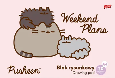 Bloc de desen St.Majewski Pusheen - A4, 20 coli