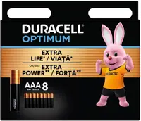 Baterii alcaline Duracell - Optimum, AAA, 8 buc.
