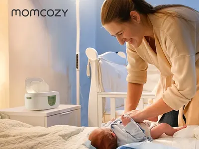 Incalzitor pentru servetele umede cu lumina Momcozy