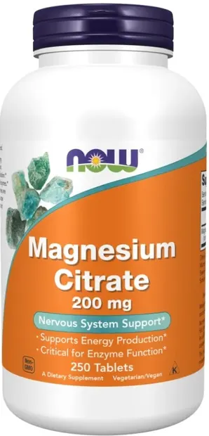 Magnesium Citrate, 250 tablete, Now