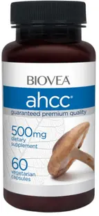 AHCC Mushroom Immunity Formula, 500 mg, 60 capsule, Biovea