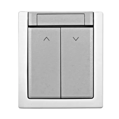 Întrerupător comandă jaluzele 10A, PT, cleme elastice, IP54