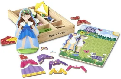 Joc magnetic de imbracat Melissa and Doug - Printesa