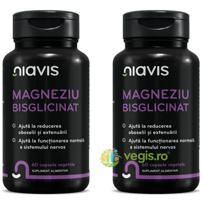 Pachet Magneziu Bisglicinat 60cps+60cps
